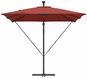 vidaXL Ομπρέλα Cantilever Banana Τερακότα 249 x 249 x 250 εκ.
