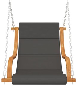 vidaXL Κουνιστή Καρέκλα Μασίφ Λυγισμένο Ξύλο Φινίρισμα Teak Μαξιλάρι
