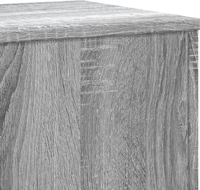 vidaXL Βάσεις Φυτών Γκρι Sonoma 33x33x100εκ. Επεξεργασμένο Ξύλο