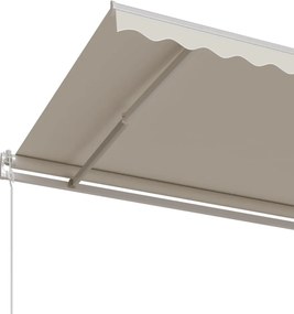 vidaXL Τέντα Συρόμενη Αυτόματη Κρεμ 400 x 350 εκ.