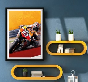 Πόστερ &amp; Κάδρο MotoGp Marc Marquez GP001 40x50cm  Εκτύπωση Πόστερ (χωρίς κάδρο)