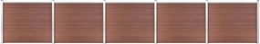 vidaXL Σετ Πάνελ Περίφραξης Καφέ 872 x 146 εκ. από WPC