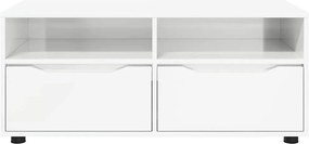 vidaXL Ντουλάπι TV 100 x 48 x 43 εκ. Υψηλής γυαλάδας λευκό