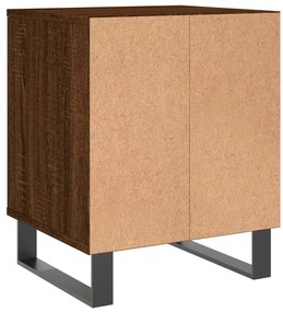 vidaXL Κομοδίνα 2 τεμ. Καφέ Δρυς 40 x 35 x 50 εκ. από Επεξεργ. Ξύλο