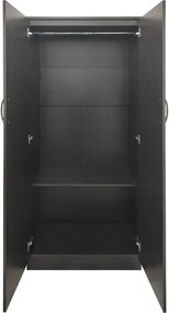 Ντουλάπα δίφυλλη Athos pakoworld σε wenge απόχρωση 80x42x180εκ