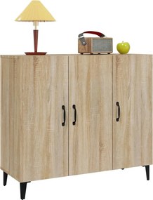 vidaXL Ντουλάπι Sonoma δρυς 90x34x80 εκ. Επεξεργασμένο Ξύλο