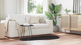 vidaXL Χαλί  "HUARTE" Μαλακό Μαύρο Βραχύ Πέλος & Πλενόμενο 80x150 εκ.