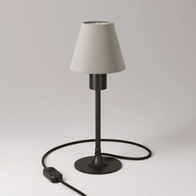 Επιτραπέζιο Πορτατίφ MAG-Y με Αμπαζούρ Impero Mini ⌀14 και Στρογγυλή Βάση Μαύρο