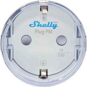Shelly Plug PM Gen3 Matter 13A έξυπνη πρίζα, λευκή