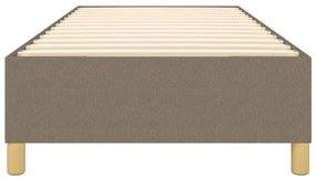 Πλαίσιο Κρεβατιού Boxspring Taupe 90x190 εκ. Υφασμάτινο - Μπεζ-Γκρι