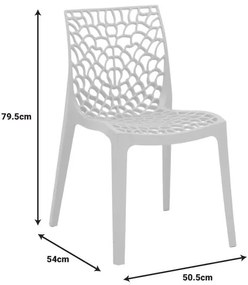 Καρέκλα Hush με UV protection PP κίτρινο 50.5x54x79.5εκ. 42x52x81 εκ.