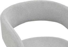 Πολυθρόνα Cocon pakoworld ύφασμα γκρι μπεζ 58x58x80εκ