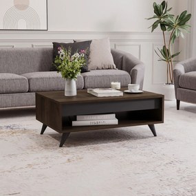 Τραπεζάκι Σαλονιού Καρυδί CLUZE 90x60x38