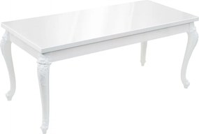 vidaXL Τραπεζαρία Γυαλιστερή Λευκή 179 x 89 x 81 εκ.