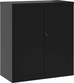 vidaXL Αρχειοθήκη Μαύρη 79 x 40 x 90 εκ. από Ατσάλι