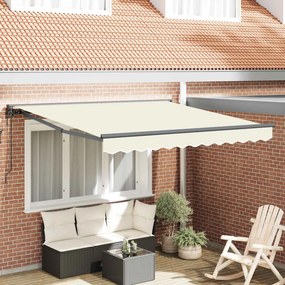vidaXL Σκελετός Τέντας Κρεμ 350 x 250 εκ Πολυεστέρας με Επικάλυψη PU