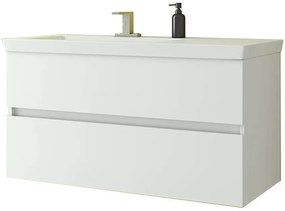 Πάγκος κρεμαστός Drop Luxus 100-Λευκό