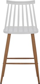 ΣΚΑΜΠΟ ΜΠΑΡ VANESSA HM9300.01 ΛΕΥΚΟ ΜΕΣΑΙΟΥ ΥΨΟΥΣ 43x45x97Υεκ.