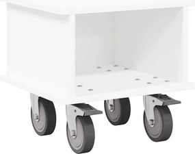 vidaXL Βάση TV Λευκό 37 x 35 x 35 εκ Επεξεργασμένο ξύλο