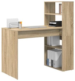 vidaXL Γραφείο Sonoma Δρυς 113 x 54 x 120 εκ. Επεξεργασμένο ξύλο