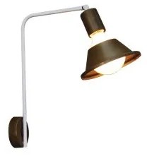 Απλίκα Φωτιστικό Τοίχου 1xE27 G95 LED Πλήρως Περιστρεφόμενο Xavier Homelighting-77-3961-Μαύρο - Χάλκινο 77-3961