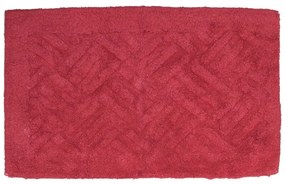 Ταπέτο Μπάνιου Άλφα Red Viopros 50 X 80 100% Cotton