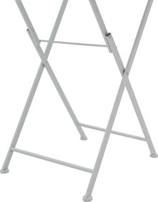 Τραπεζαρία Walen pakoworld σετ 3τεμ μέταλλο λευκό