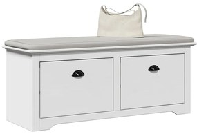 Πάγκος διαδρόμου vidaXL "BODO" Λευκό 114x40x45 cm