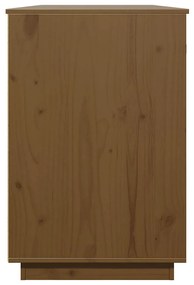 vidaXL Ντουλάπι Γραφείου Καφέ Μελί 135x50x75εκ. από Μασίφ Ξύλο Πεύκου
