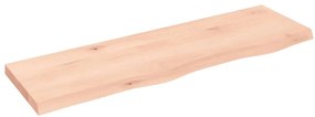 vidaXL Ράφι Τοίχου 100x30x(2-4) εκ. από Ακατέργαστο Μασίφ Ξύλο Δρυός