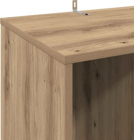 vidaXL Ντουλάπι δίσκων βινυλίου Artisan Δρυς 44,5 x 36,5 x 74,5 εκ