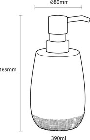 Braid grey 400 ml δοχείο κρεμοσάπουνου Sealskin