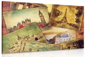 Καρτ ποστάλ με εικόνες των πρωτευουσών του κόσμου - 120x80