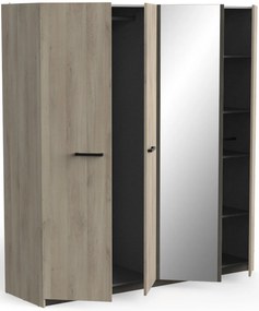 Ντουλάπα Winston τετράφυλλη -Fusiko