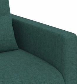 vidaXL Σετ Καναπέ 2 τμχ. Σκούρο Πράσινο ύφασμα