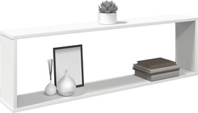 vidaXL Ράφια Κύβοι Τοίχου 2 τεμ. Λευκά 100 x 15 x 30 εκ. Επεξ. Ξύλο