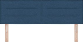 vidaXL LED κεφαλάρι με φώτα λωρίδας LED Μπλε 144 cm Πολυεστέρας