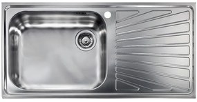 Sanitec Stainless Steel Sinks 11446 Ανοξείδωτος Νεροχύτης 60cm με ποδιά δεξιά