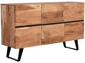 Μπουφές Alicia HM8475.21 148x44x88cm Natural Ξύλο,Μέταλλο