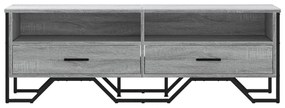 vidaXL Έπιπλο Τηλεόρασης Γκρι Sonoma 122x34x41 εκ. από Επεξεργ. Ξύλο