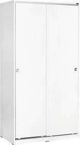 Διφυλλη Ντουλαπα Συρομενη Λευκο SWD 52x94x182