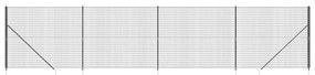 vidaXL Συρματόπλεγμα Περίφραξης Ανθρακί 1,8 x 10 μ. με Καρφωτές Βάσεις