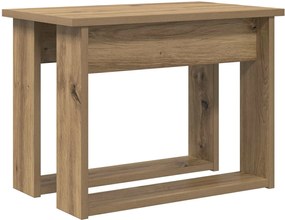 vidaXL Σετ Τραπεζιού Για Καφέ 2 pcs Artisan Oak Επεξεργασμένο ξύλο