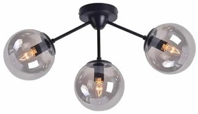 Φωτιστικό Οροφής Τρίφωτο Aca Bombay OD807003C Black Matt