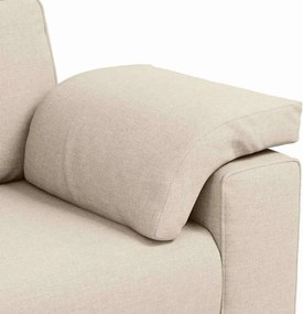 vidaXL Καναπές 2 ατόμων Μπεζ 160 cm Ύφασμα μείγματος λινών