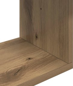 vidaXL Ράφι Τοίχου Artisan Δρυς 60 x 12 x 50,5 εκ Επεξεργασμένο Ξύλο