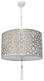 Κρεμαστό Φωτιστικό Οροφής 3xE27 Οργάντζα Casablanca Heronia Lighting-14-0285-Λευκό 14-0285