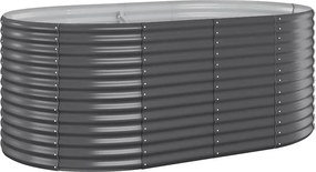 vidaXL Ζαρντινιέρα Ανθρακί 175x100x68εκ Γαλβανισμένος χάλυβας