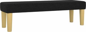 vidaXL Κρεβάτι Boxspring με Στρώμα Μαύρο 200x200 εκ. Υφασμάτινο