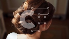 Intra Συλλεκτικό Ξύλινο Παζλ Plywood 4mm - Σοβαρή γυναίκα με ακατάστατο κότσο και λευκό φόρεμα Σε Ξύλινο Κουτί - Διαστάσεις Puzzle: 10x10 cm – 25 κομμάτια